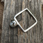 Pearl Minimalist Square Ring