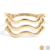 Triple Wave Geometric Ring