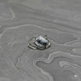 Dendritic Opal Square Ring