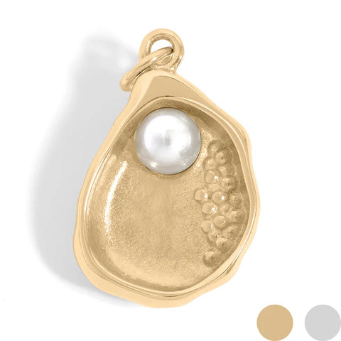 Shell Charm With Pearl