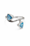Two Stone Triangle Ring