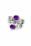 Two Stone Oval Ring