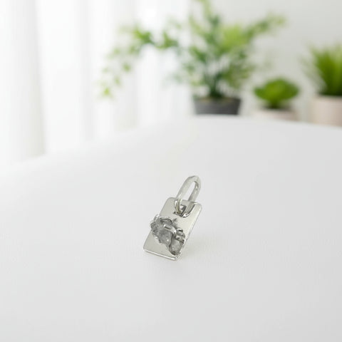 Herkimer Diamond Rectangle Pendant