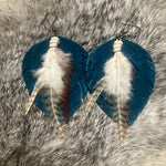 Feather and Fringe Earrings