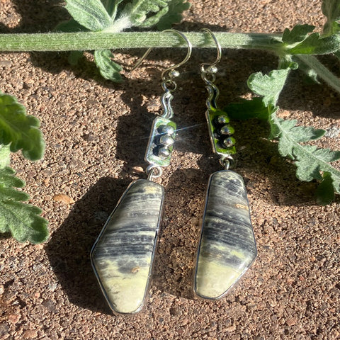 Green Jasper Earrings