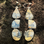 Maligano Jasper 3 Stone Earrings