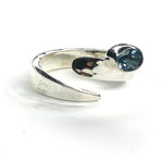 Coil Gemstone Adjustable Ring