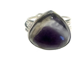 Chevron Amethyst Ring