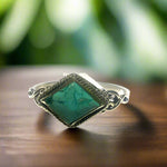 Turquoise Tibetin Mini Diamond Shape Ring