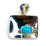 Turquoise Square Pendant