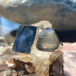 Kyanite with Herkimer Diamond Adjustable Ring