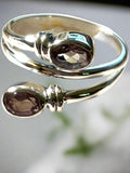 Double Stone Twist Ring
