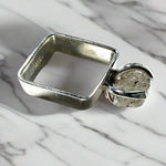 Herkimer Diamond Square Ring