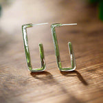 Rectangle Hoop Earrings