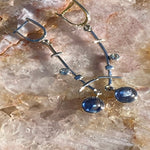 Blue Kyanite Ladder Earrings