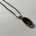 Smoky Quartz on Handwoven Chain