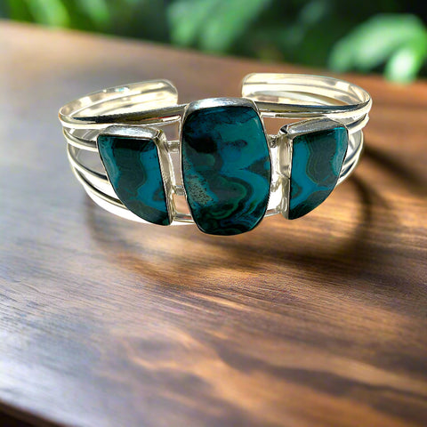 Azurite and Malachite Cuff
