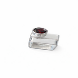 Square Gem Band Ring
