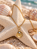 Shell with Pearl Necklace