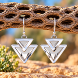 Double Triangle Earrings