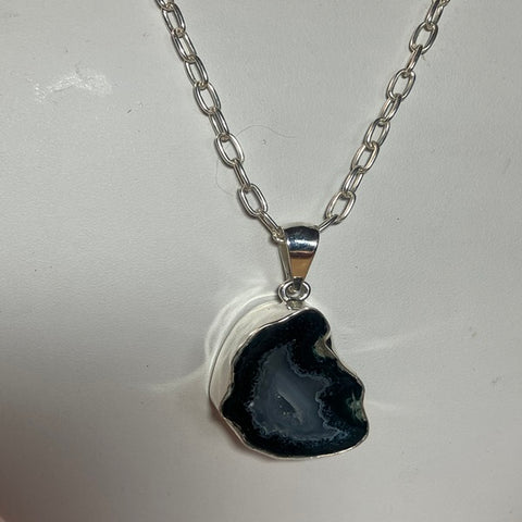 Black Geode Necklace