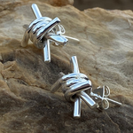 Barbwire Stud Post Earrings