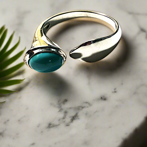 Turquoise Tulip Ring