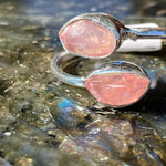 Rose Quartz Twister Ring