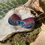 Teardrop Round Medium Mosaic Earrings