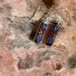 Rectangle Medium Drop Mosaic Earrings