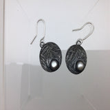 Pearl Coin Dangle Earrings
